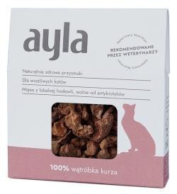 AYLA wątróbki kurze - liofilizowane przysmaki dla kota (28g) AYLA wątróbki kurze - liofilizowane przysmaki dla kota (28g)