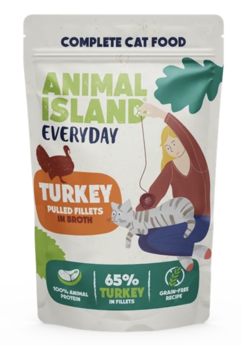 Świąteczna Edycja Limitowana Animal Island 48x85g + 2 GRATIS saszetki MIX Wołowina Kurczak Indyk i Biała ryba