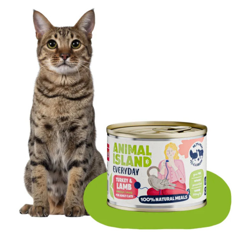 Animal Island Karma mokra dla kota z indykiem i jagnięciną 200g Animal Island Karma mokra dla kota z indykiem i jagnięciną 200g