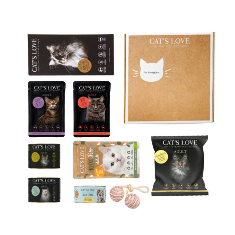CAT'S LOVE BOX zestaw dla doroslych kotów CAT'S LOVE BOX zestaw dla doroslych kotów