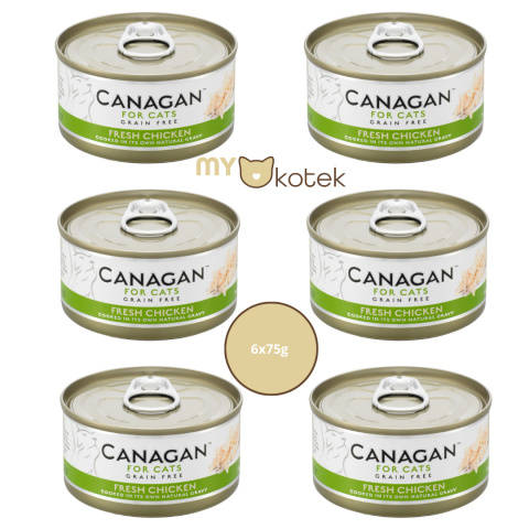 Canagan Zestaw Monoproteinowy Świeży Kurczak 75g, puszki 6x75g Canagan Zestaw Monoproteinowy Świeży Kurczak 75g, puszki 6x75g