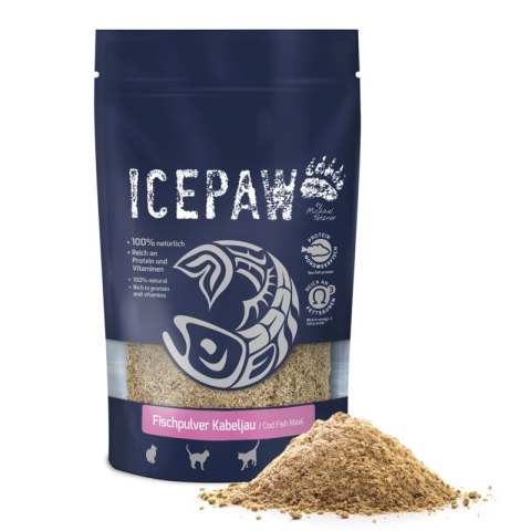 ICEPAW Fischpulver - suszony dorsz dla kotów (200g) ICEPAW Fischpulver - suszony dorsz dla kotów (200g)