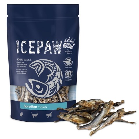 ICEPAW suszone szprotki - przysmak dla kotów (125g) ICEPAW suszone szprotki - przysmak dla kotów (125g)