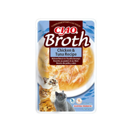 Inaba Ciao Broth kurczak z tuńczykiem w rosole 40g - zupka