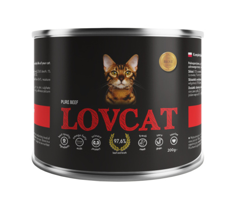 Lovcat Zestaw Testowy 7 smaków, puszki 6x200g, 1x190g Lovcat Zestaw Testowy 7 smaków, puszki 6x200g, 1x190g