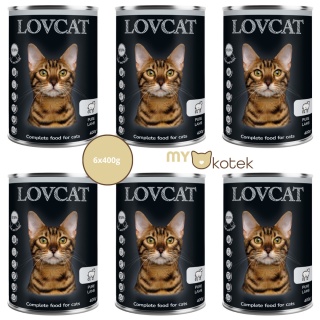Lovcat Zestaw Monoproteinowy Jagnięcina, puszki 6x400g