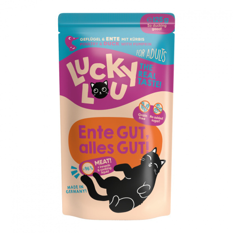 Lucky Lou Lifestage Adult Drób i kaczka saszetka 125g Lucky Lou Lifestage Adult Drób i kaczka saszetka 125g