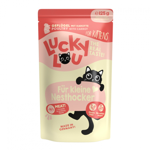Lucky Lou Lifestage Kitten Drób saszetka 125g Lucky Lou Lifestage Kitten Drób saszetka 125g