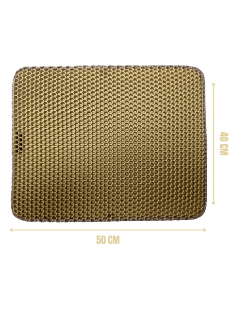 Mata pod kuwetę dla kota, Kremowa, Rozmiar 40cm x 50cm Mata pod kuwetę dla kota, Kremowa, Rozmiar 40cm x 50cm