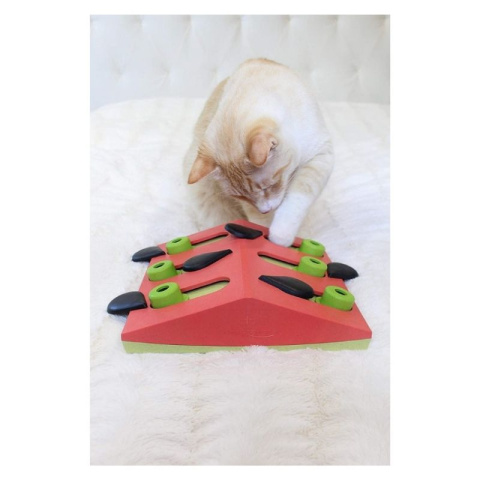 Nina Ottosson Cat Melon Madness Treat Puzzle Level 2 - gra logiczna dla kota, poziom 2 Nina Ottosson Cat Melon Madness Treat Puzzle Level 2 - gra logiczna dla kota, poziom 2