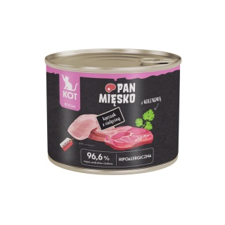 Pan Mięsko Karma mokra dla kociąt Kurczak z cielęciną 200g