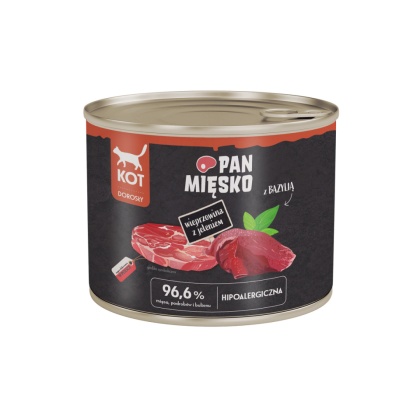 Pan Mięsko Karma mokra dla kota Wieprzowina z jeleniem 200g
