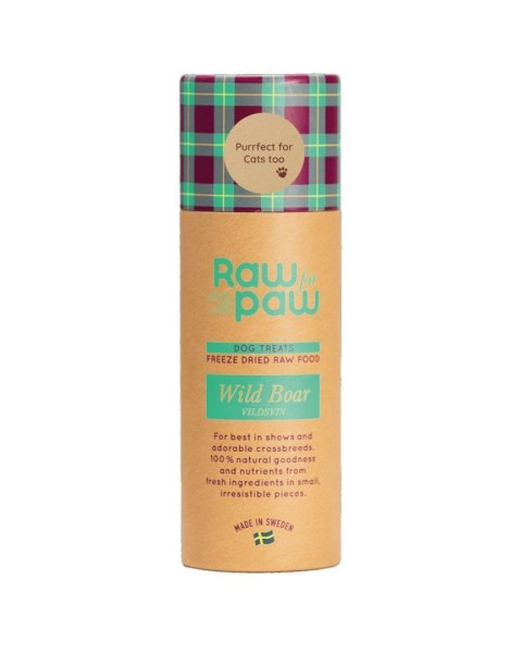 RAW for PAW WILD Boar - dzik liofilizowane przysmaki (45g) RAW for PAW WILD Boar - dzik liofilizowane przysmaki (45g)