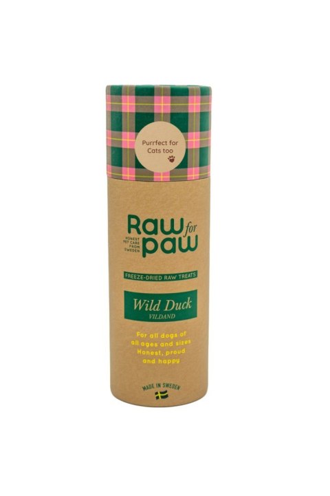 RAW for PAW WILD Duck - dzika kaczka liofilizowane przysmaki (45g) RAW for PAW WILD Duck - dzika kaczka liofilizowane przysmaki (45g)
