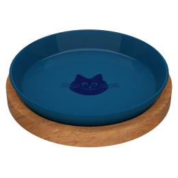 Talerzyk dla Kota z podstawką Deep Sea Blue, średnica 18 cm, Animal Island