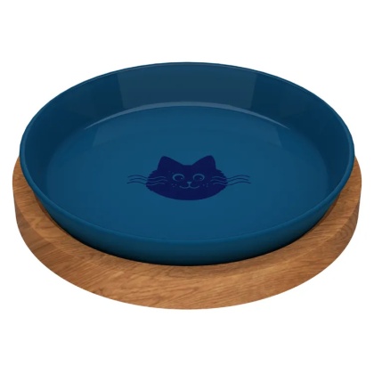 Talerzyk dla Kota z podstawką Deep Sea Blue, średnica 18 cm, Animal Island