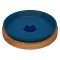 Talerzyk dla Kota z podstawką Deep Sea Blue, średnica 18 cm, Animal Island