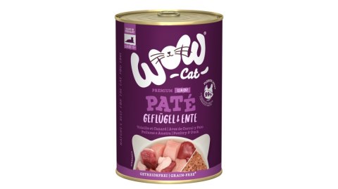 WOW CAT Senior Geflugel Ente - drób z kaczką dla kota seniora (400g) WOW CAT Senior Geflugel Ente - drób z kaczką dla kota seniora (400g)