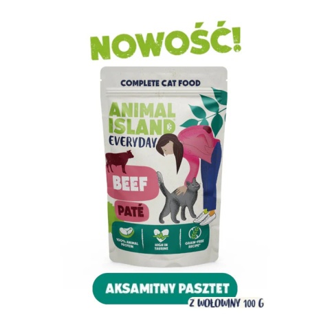 Animal Island NOWE Saszetki Wołowina i Indyk 4x100g New Paté Animal Island NOWE Saszetki Wołowina i Indyk 4x100g New Paté