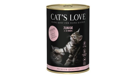 CAT'S LOVE Junior Huhn - kurczak z algami i olejem z krokosza (400g) CAT'S LOVE Junior Huhn - kurczak z algami i olejem z krokosza (400g)