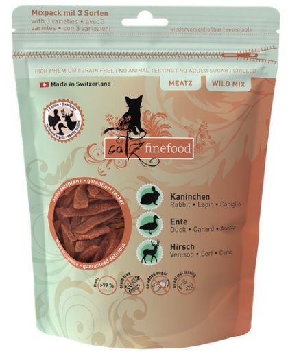 Catz Finefood Meatz Wild Mix - królik, kaczka, jeleń - 45g