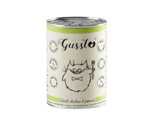 GUSSTO Świeży Kurczak z krewetkami, karma premium 400g