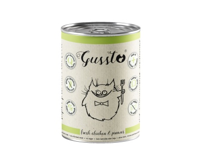 GUSSTO Świeży Kurczak z krewetkami, karma premium 400g