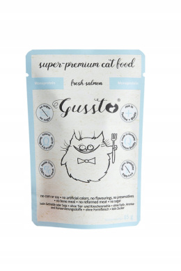 GUSSTO Świeży Łosoś, karma premium monoproteinowa saszetka 85g