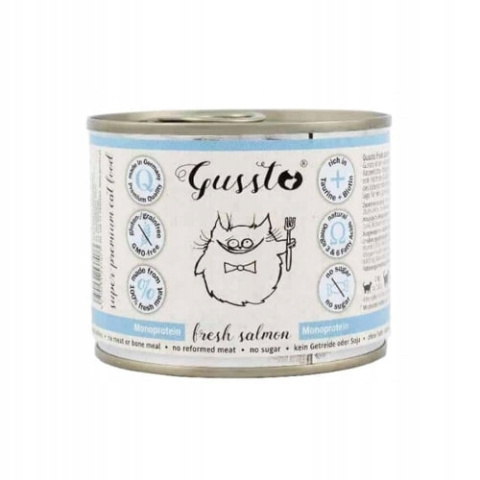 GUSSTO Świeży Łosoś, karma premium monoproteinowa 190g GUSSTO Świeży Łosoś, karma premium monoproteinowa 190g