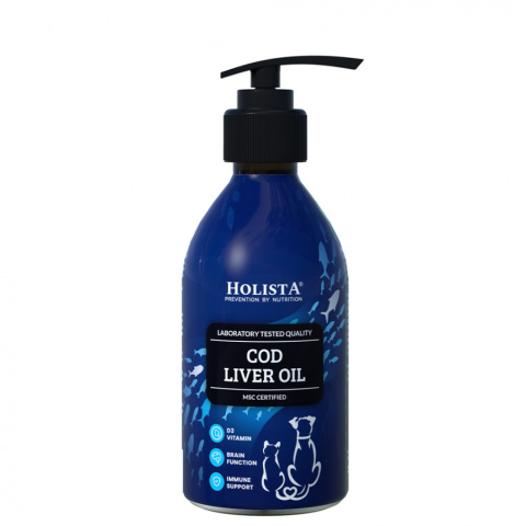 Holista Olej Tran z dorsza dla kota 250ml Holista Olej Tran z dorsza dla kota 250ml
