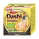 INABA CAT Dashi Delights Kurczak Tuńczyk i Przegrzebek 70 g zupka
