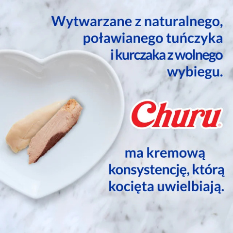 Inaba Cat Churu Hairball Tuna -przysmaki odkłaczające tuńczyk - 4x14g (56g) Inaba Cat Churu Hairball Tuna -przysmaki odkłaczające tuńczyk - 4x14g (56g)