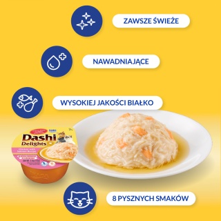 INABA Dashi Delights kurczak i łosoś 70g zupka