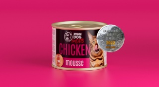 Karma mokra John Dog for Cats mus kurczak 200g