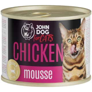 Karma mokra John Dog for Cats mus kurczak 200g