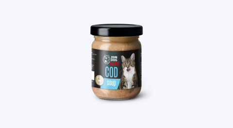 Karma mokra pełnoporcjowa dla kotów John Dog for Cats ZUPA 100g - dorsz Karma mokra pełnoporcjowa dla kotów John Dog for Cats ZUPA 100g - dorsz
