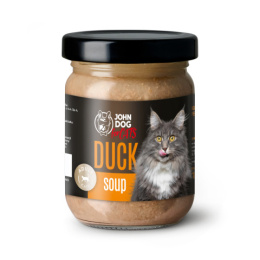 Karma mokra pełnoporcjowa dla kotów John Dog for Cats ZUPA 100g - kaczka