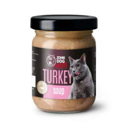 Karma mokra pełnoporcjowa dla kotów John Dog for Cats ZUPA 100g - indyk