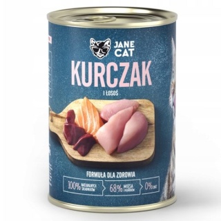 Karma mokra premium John Dog for Cats Kurczak i łosoś 400g