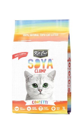Kit Cat Soya Clump Confetti - eko żwirek sojowy 2,5kg