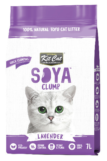Kit Cat Soya Clump Lawenda- eko żwirek sojowy 2,5kg Kit Cat Soya Clump Lawenda- eko żwirek sojowy 2,5kg