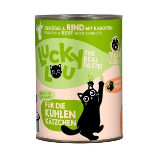 Lucky Lou Lifestage Kitten Drób i wołowina 400g