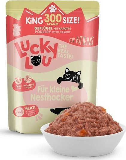 Lucky Lou Lifestage Kitten Drób saszetka 300g Lucky Lou Lifestage Kitten Drób saszetka 300g