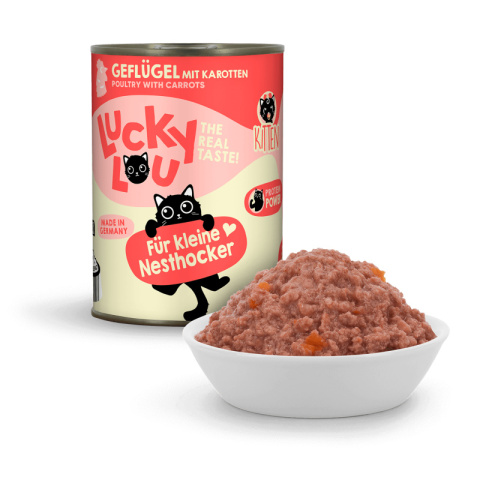 Lucky Lou Lifestage Kitten drób 400g Lucky Lou Lifestage Kitten drób 400g