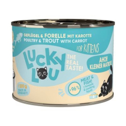 Lucky Lou Lifestage Kitten drób i pstrąg 200g