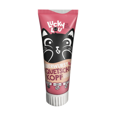 Lucky Lou Quetschkopfe Kiełbasa z wątróbki pasta bezzbożowa 75g Lucky Lou Quetschkopfe Kiełbasa z wątróbki pasta bezzbożowa 75g