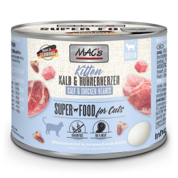 MAC's Kitten Cielęcina i serca kurczaka 200g