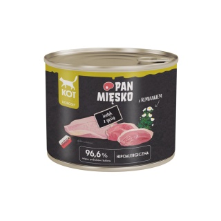 Pan Mięsko Karma mokra dla kota Indyk z gęsią 200g