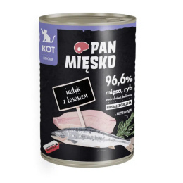 Pan Mięsko Karma Mokra dla kociąt Indyk Z Łososiem 400g