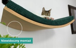 Półka ścienna dla kota, wisząca FALA NP 75 cm SH-M-W75UR